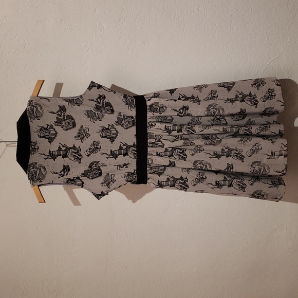 Sourpuss Love Crafty June Dress monster Halloween size small rockabilly - Picture 3 of 7